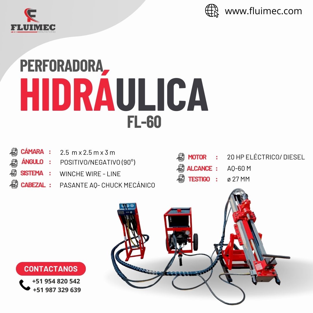 Perforadora FL-60 Extrae muestras en linea AQ